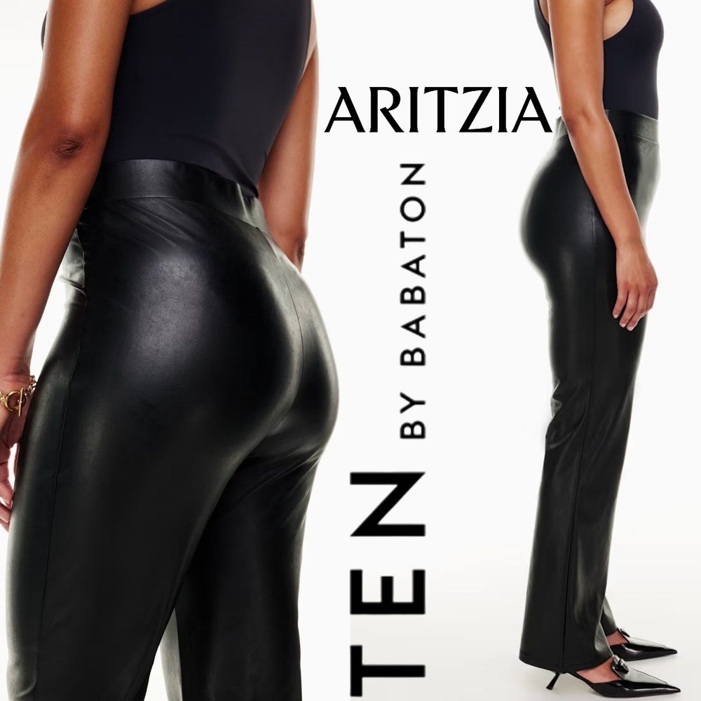 🆕️ Aritzia Upstage Flared Vegan Leather Pant